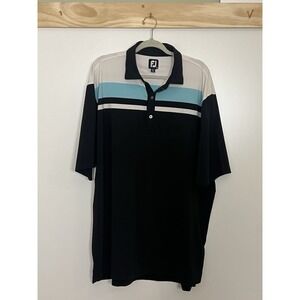 Footjoy Golf Polo Colorblock Stripes Outdoor Men Size 2XL